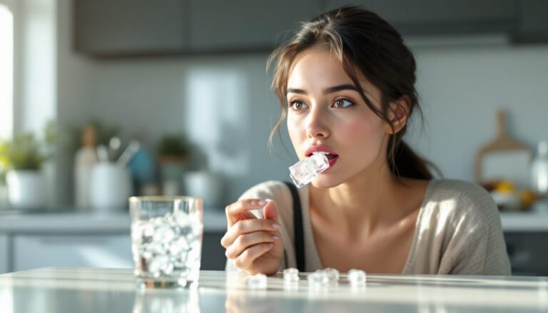 manger des glaçons danger