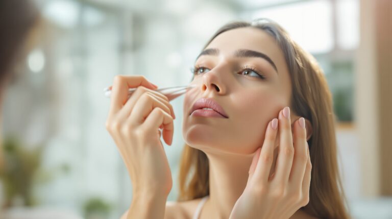 enlever moustache femme