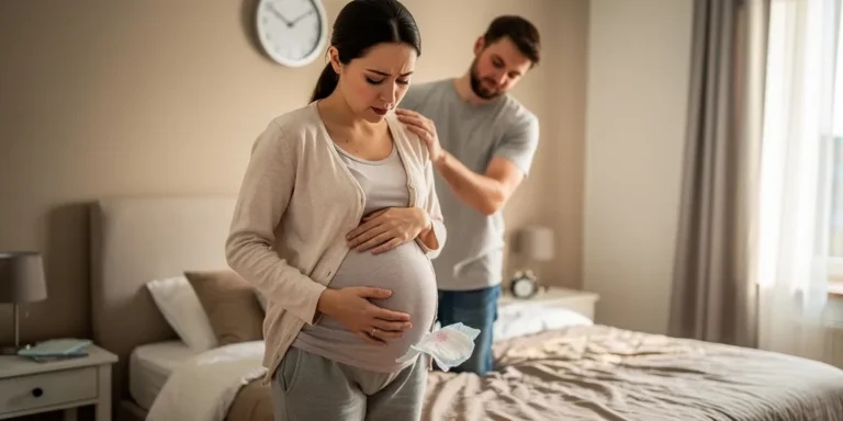 perte blanche avant accouchement