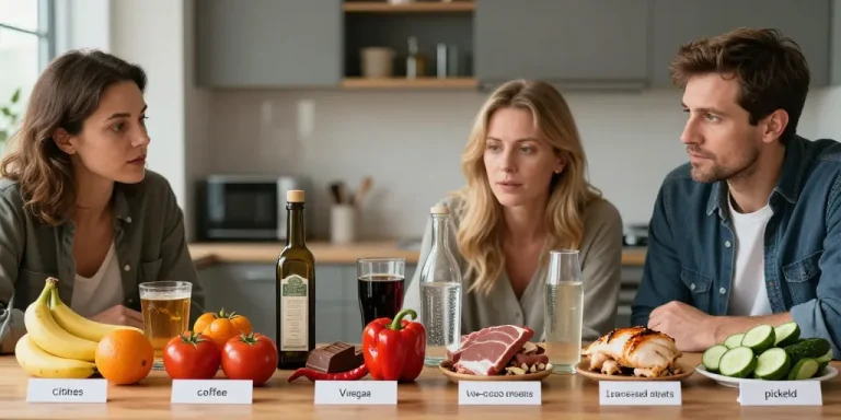 Aliments acides pour l’estomac : les 9 à éviter et leurs alternatives