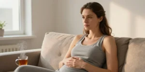 ventre gonflé le soir femme
