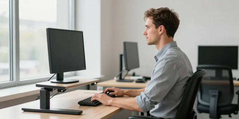 bureau assis debout